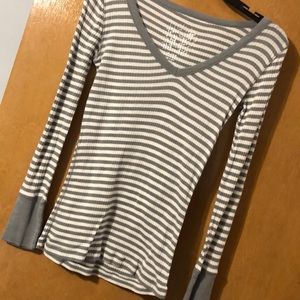 Long sleeved striped